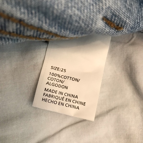 ONeill Distressed Denim Blue Jeans NEW Womens Size 2 Waist 25 Light Wash Benatar - Picture 15 of 15